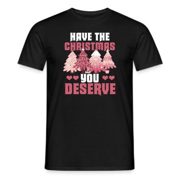 Avoir le Noël que vous méritez Noël vintage - T-shirt homme - noir - Devant - AI Model Male 178 light (178cm)