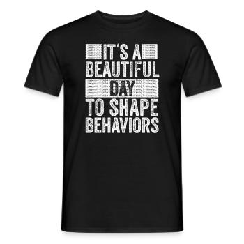 Beautiful Day Behavioral Shape Behaviors - Men's T-Shirt - black - Front - AI Model Male 178 light (178cm)