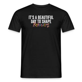 Beautiful Day Behavioral Shape Behaviors - Men's T-Shirt - black - Front - AI Model Male 178 light (178cm)