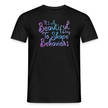 Beautiful Day Behavioral Shape Behaviors - Men's T-Shirt - black - Front - AI Model Male 178 light (178cm)