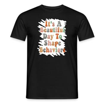 Beautiful Day Behavioral Shape Behaviors - Men's T-Shirt - black - Front - AI Model Male 178 light (178cm)