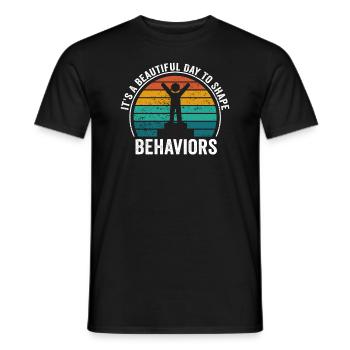Beautiful Day Behavioral Shape Behaviors - Men's T-Shirt - black - Front - AI Model Male 178 light (178cm)