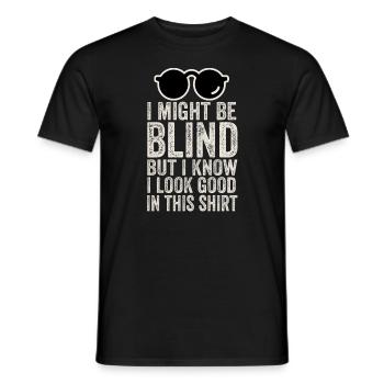 Blind Blindness Awareness Blind People Visually - Men's T-Shirt - black - Front - AI Model Male 178 light (178cm)