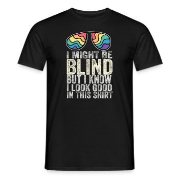 Blind Blindness Awareness Blind People Visually - Men's T-Shirt - black - Front - AI Model Male 178 light (178cm)