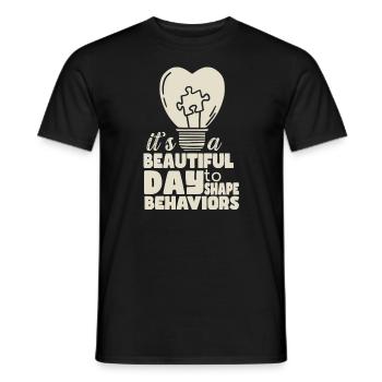 Beautiful Day Behavioral Shape Behaviors - Men's T-Shirt - black - Front - AI Model Male 178 light (178cm)
