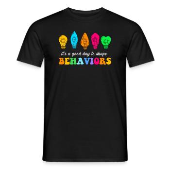 Beautiful Day Behavioral Shape Behaviors - Men's T-Shirt - black - Front - AI Model Male 178 light (178cm)