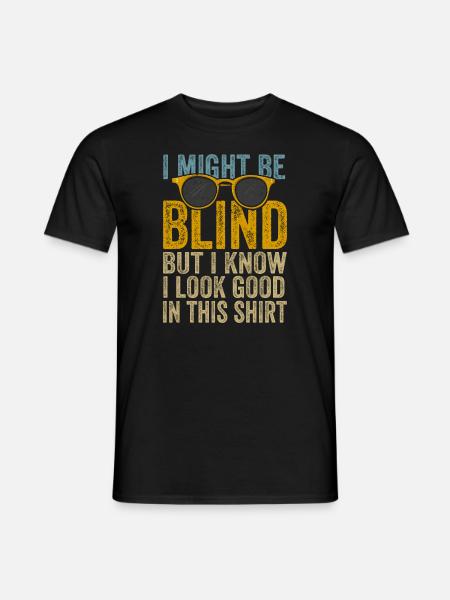 Blind Blindness Awareness Blind People Visually - Men's T-Shirt - black