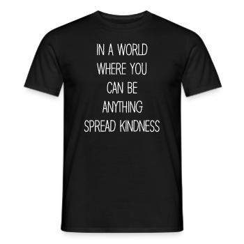 Répandre la gentillesse Pas d’intimidation Motivation Drôle - T-shirt homme - noir - Devant - AI Model Male 178 light (178cm)