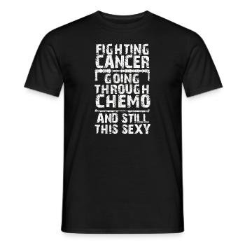 Krebs Kämpfer Inspirierendes Zitat Männer Frauen Chemo - Männer T-Shirt - Schwarz - Vorne - AI Model Male 178 light (178cm)
