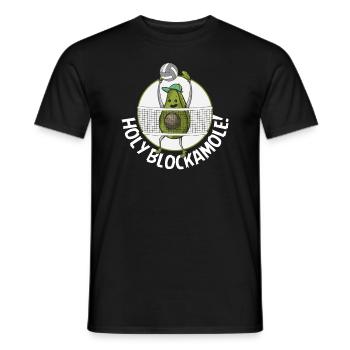 Holy Blockamole Volleyball Avocado - Männer T-Shirt - Schwarz - Vorne - AI Model Male 178 light (178cm)