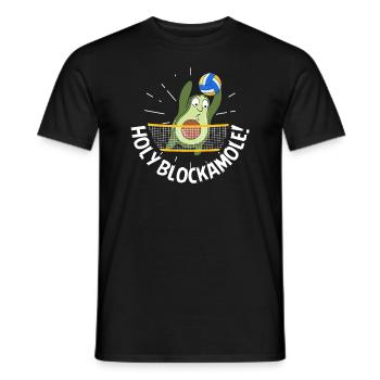 Holy Blockamole Volleyball Avocado - Männer T-Shirt - Schwarz - Vorne - AI Model Male 178 light (178cm)