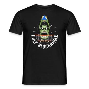 Holy Blockamole Volleyball Avocado - Männer T-Shirt - Schwarz - Vorne - AI Model Male 178 light (178cm)