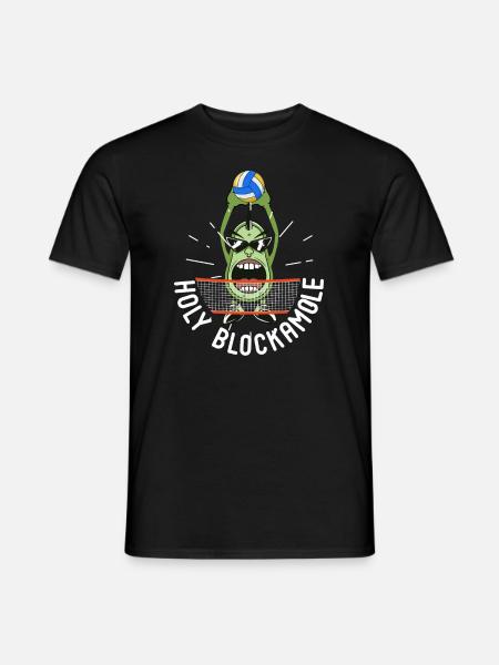 Holy Blockamole Volleyball Avocado - Männer T-Shirt - Schwarz