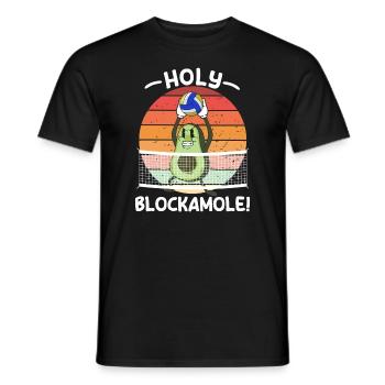 Holy Blockamole Volleyball Avocado - Männer T-Shirt - Schwarz - Vorne - AI Model Male 178 light (178cm)