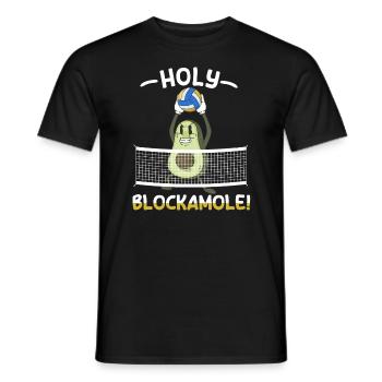 Holy Blockamole Volleyball Avocado - Männer T-Shirt - Schwarz - Vorne - AI Model Male 178 light (178cm)