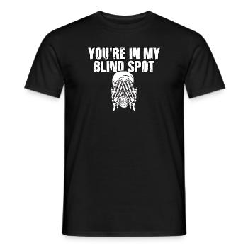 Tu es dans mon angle mort Hommes Femmes Drôles d’aveugles - T-shirt homme - noir - Devant - AI Model Male 178 light (178cm)