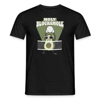 Holy Blockamole Volleyball Avocado - Männer T-Shirt - Schwarz - Vorne - AI Model Male 178 light (178cm)
