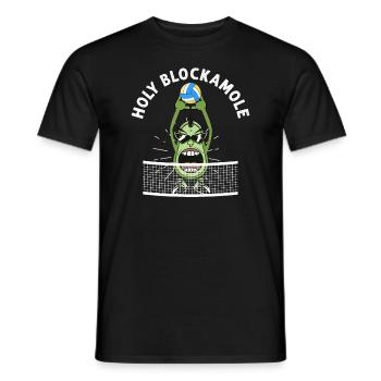 Holy Blockamole Volleyball Avocado - Männer T-Shirt - Schwarz - Vorne - AI Model Male 178 light (178cm)