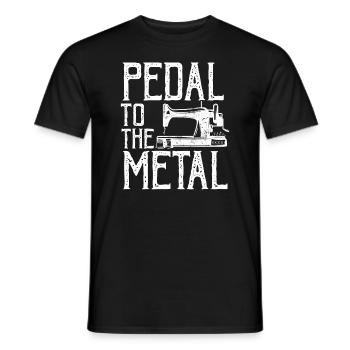 Pedal Zur Metallnähmaschine Quilten Frauen - Männer T-Shirt - Schwarz - Vorne - AI Model Male 178 light (178cm)