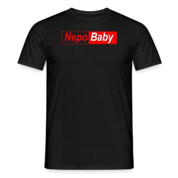 Vetternwirtschaft Nepo Baby - Männer T-Shirt - Schwarz - Vorne - AI Model Male 178 light (178cm)
