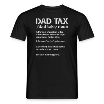 Vintage Dad Steuerdefinition Männer Lustiger Vatertag - Männer T-Shirt - Schwarz - Vorne - AI Model Male 178 light (178cm)