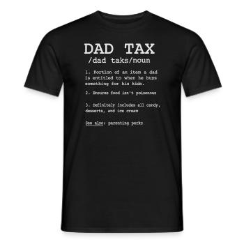 Vintage Dad Steuerdefinition Männer Lustiger Vatertag - Männer T-Shirt - Schwarz - Vorne - AI Model Male 178 light (178cm)