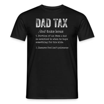 Vintage Dad Steuerdefinition Männer Lustiger Vatertag - Männer T-Shirt - Schwarz - Vorne - AI Model Male 178 light (178cm)