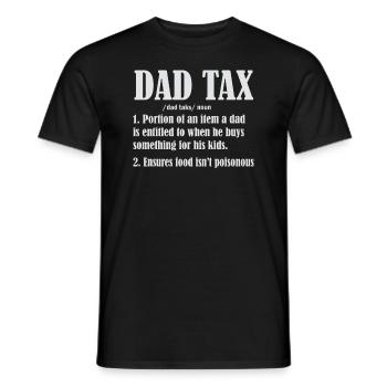 Vintage Dad Steuerdefinition Männer Lustiger Vatertag - Männer T-Shirt - Schwarz - Vorne - AI Model Male 178 light (178cm)
