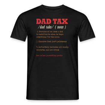 Vintage Dad Steuerdefinition Männer Lustiger Vatertag - Männer T-Shirt - Schwarz - Vorne - AI Model Male 178 light (178cm)