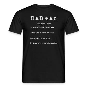 Vintage Dad Steuerdefinition Männer Lustiger Vatertag - Männer T-Shirt - Schwarz - Vorne - AI Model Male 178 light (178cm)