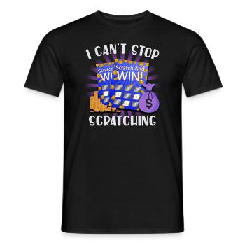 Ich kann nicht aufhören zu kratzen - Männer T-Shirt - Schwarz - Vorne - AI Model Male 178 light (178cm)