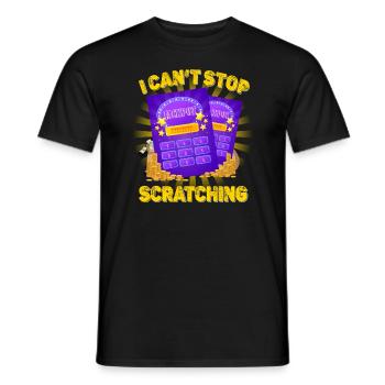 Ich kann nicht aufhören zu kratzen - Männer T-Shirt - Schwarz - Vorne - AI Model Male 178 light (178cm)
