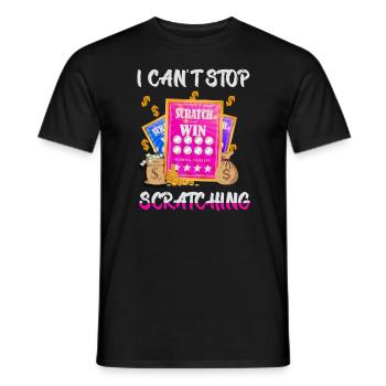 Ich kann nicht aufhören zu kratzen - Männer T-Shirt - Schwarz - Vorne - AI Model Male 178 light (178cm)