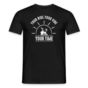 Votre Ride Your Vibe Your Time Gym de motivation - T-shirt homme - noir - Devant - AI Model Male 178 light (178cm)