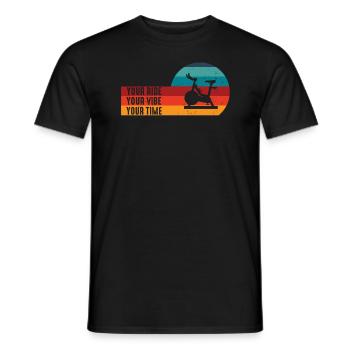 Votre Ride Your Vibe Your Time Gym de motivation - T-shirt homme - noir - Devant - AI Model Male 178 light (178cm)