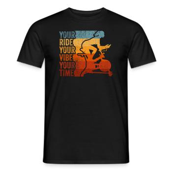 Votre Ride Your Vibe Your Time Gym de motivation - T-shirt homme - noir - Devant - AI Model Male 178 light (178cm)