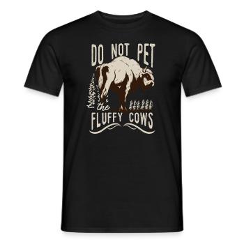 Ne caressez pas les vaches moelleuses - T-shirt homme - noir - Devant - AI Model Male 178 light (178cm)