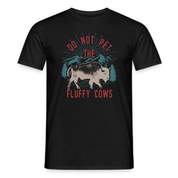 Ne caressez pas les vaches moelleuses - T-shirt homme - noir - Devant - AI Model Male 178 light (178cm)