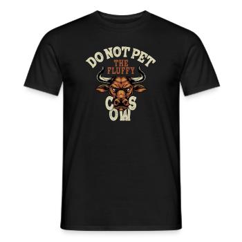 Ne caressez pas les vaches moelleuses - T-shirt homme - noir - Devant - AI Model Male 178 light (178cm)