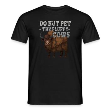 Ne caressez pas les vaches moelleuses - T-shirt homme - noir - Devant - AI Model Male 178 light (178cm)