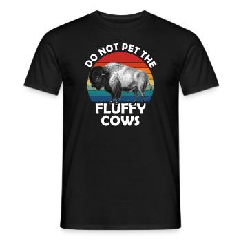 Ne caressez pas les vaches moelleuses - T-shirt homme - noir - Devant - AI Model Male 178 light (178cm)