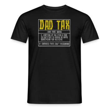 Vintage Dad Steuerdefinition Männer Lustiger Vatertag - Männer T-Shirt - Schwarz - Vorne - AI Model Male 178 light (178cm)