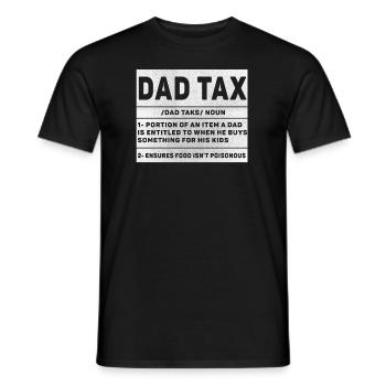 Vintage Dad Steuerdefinition Männer Lustiger Vatertag - Männer T-Shirt - Schwarz - Vorne - AI Model Male 178 light (178cm)