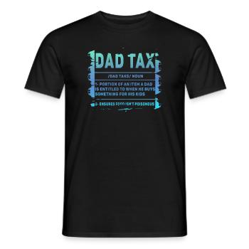 Vintage Dad Steuerdefinition Männer Lustiger Vatertag - Männer T-Shirt - Schwarz - Vorne - AI Model Male 178 light (178cm)