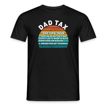 Vintage Dad Steuerdefinition Männer Lustiger Vatertag - Männer T-Shirt - Schwarz - Vorne - AI Model Male 178 light (178cm)