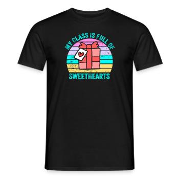 My Class Is Full Of Sweethearts - Men's T-Shirt - black - Front - AI Model Male 178 light (178cm)