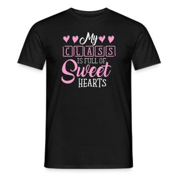 Meine Klasse ist voller Schatz - Männer T-Shirt - Schwarz - Vorne - AI Model Male 178 light (178cm)