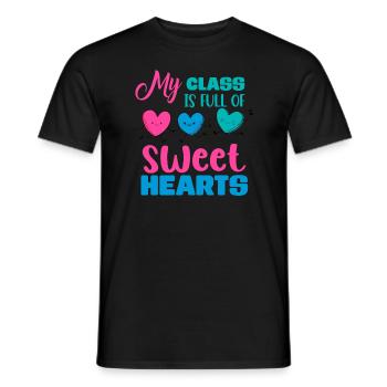 Meine Klasse ist voller Schatz - Männer T-Shirt - Schwarz - Vorne - AI Model Male 178 light (178cm)