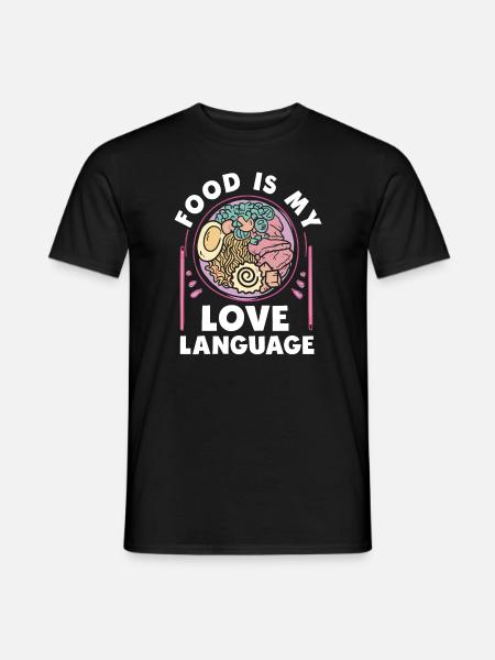 Food Is My Love Language - Men's T-Shirt - black