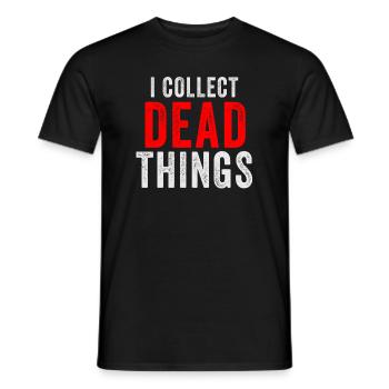 Je collectionne les choses mortes - T-shirt homme - noir - Devant - AI Model Male 178 light (178cm)